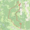 Trace GPS La Valla en Gier - boucle par le Bessat, itinéraire, parcours