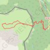 Trace GPS Lac d'Estaens depuis le Sansannet, itinéraire, parcours