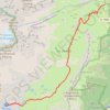 Trace GPS Le Lac Blanc depuis le col des Montets, itinéraire, parcours