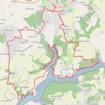 Trace GPS Randonnée des huitres, itinéraire, parcours