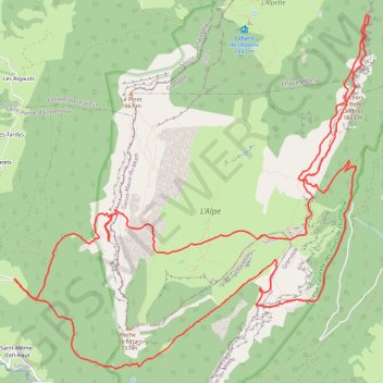 Trace GPS Grotte du Biolet - Sangle de Belles Ombres - Pas de la Rousse, itinéraire, parcours