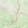 Trace GPS GR101 Randonnée de Maubourguet au Col de Saucède (Hautes-Pyrénées), itinéraire, parcours