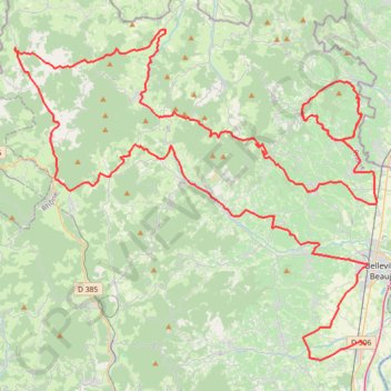 Trace GPS tour du Beaujolais 4ème étape, itinéraire, parcours