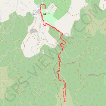 Trace GPS Tour de la massane, itinéraire, parcours