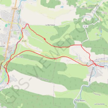 Trace GPS La Bastide sur l'Hers, itinéraire, parcours