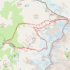 Trace GPS Tour du col de Perdu par le col de Triève, itinéraire, parcours