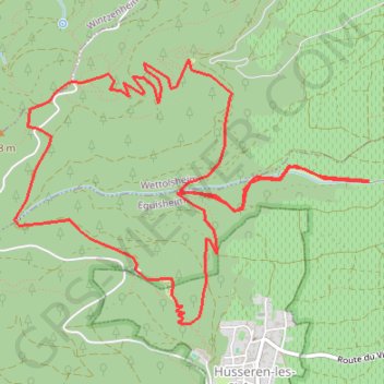 Trace GPS Balade Eguisheim, itinéraire, parcours