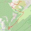 Trace GPS Montagne de Sous-Dine par le Pas du Roc, itinéraire, parcours