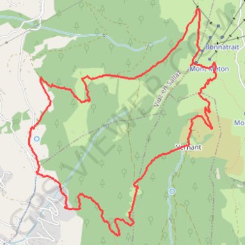 Trace GPS Pointe des Brasses, itinéraire, parcours
