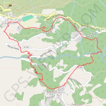 Trace GPS Circuit du Loup, itinéraire, parcours
