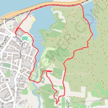 Trace GPS Lac des Escoumes-Vinça, itinéraire, parcours