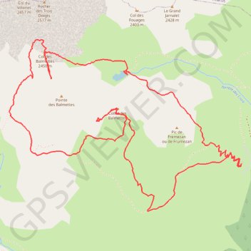Trace GPS Combe Rousse et lac des Balmettes, itinéraire, parcours