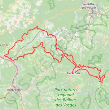 Trace GPS Tour de la Vologne (Vosges) (2022), itinéraire, parcours