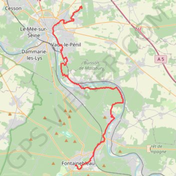 Trace GPS Rando des 3 châteaux, itinéraire, parcours