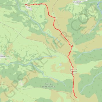 Trace GPS Le Hautacam par Lias, itinéraire, parcours