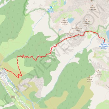 Trace GPS Lac de rabuons, itinéraire, parcours