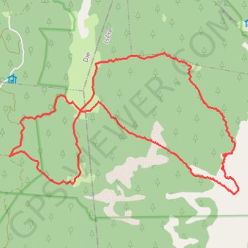 Trace GPS Les Rochers de la Peyrouse par le Purgatoire, itinéraire, parcours