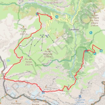 Trace GPS Holle-Sarradet-Espluguettes, itinéraire, parcours