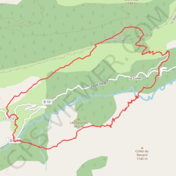 Trace GPS La Montagne De Charamel, itinéraire, parcours