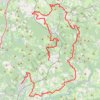 Trace GPS Tour des Monts d'Ambazac. De La Jonchère-Saint-Maurice à Ambazac (Haute-Vienne), itinéraire, parcours