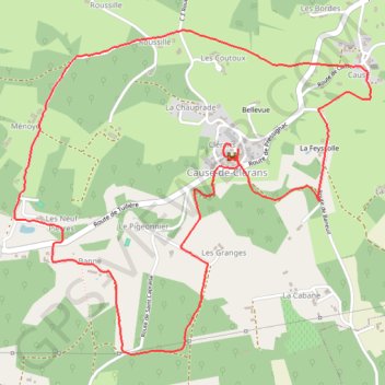 Trace GPS 24-371, itinéraire, parcours