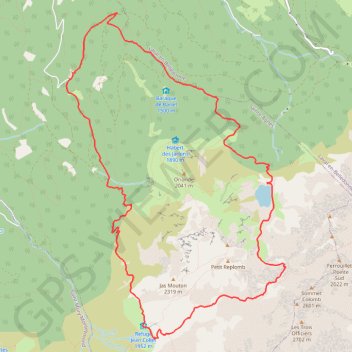 Trace GPS Lac de crop, itinéraire, parcours