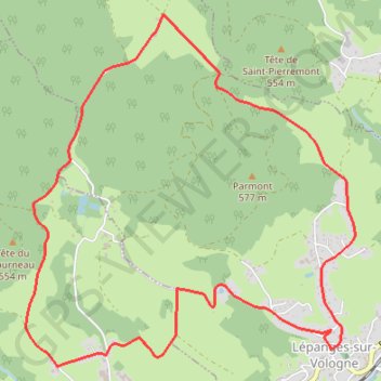 Trace GPS Chemins du Cœur des Vosges - Le Faing des Orges, itinéraire, parcours