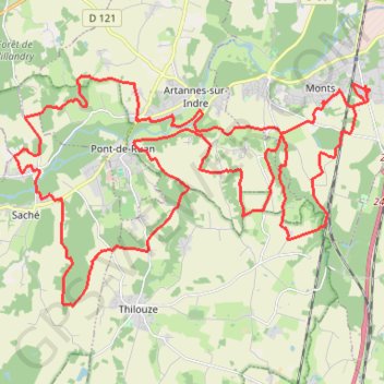 Trace GPS La Vallée du Lys - Monts, itinéraire, parcours