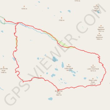 Trace GPS Deer Lake - Bogachiel Peak - Hear Lake, itinéraire, parcours
