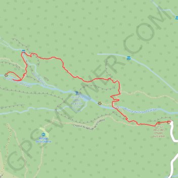 Trace GPS 1ere Chute du Carbet, itinéraire, parcours
