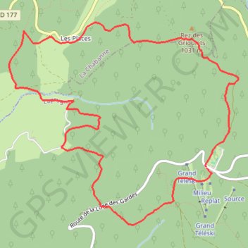 Trace GPS Autour de la Goutte Pourrie, itinéraire, parcours