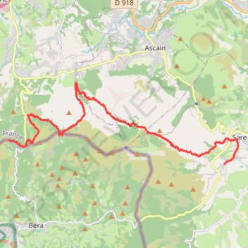 Trace GPS 2022-08-10 de 06h5137 a 14h4258 - Rando Col d Ibardin à Sare - GT820, itinéraire, parcours