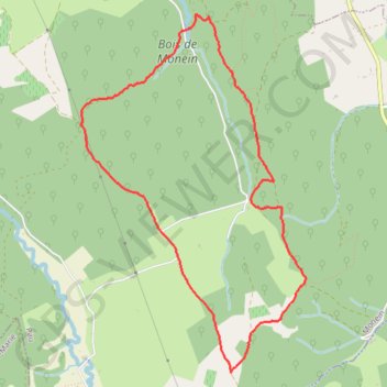 Trace GPS Bois du Laring, itinéraire, parcours
