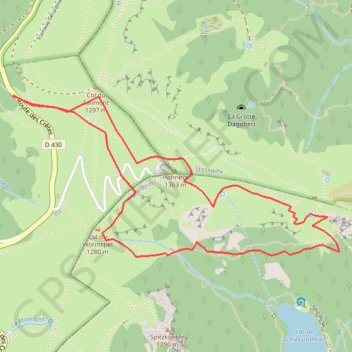 Trace GPS Rando vestiges des guerres au hohneck, itinéraire, parcours
