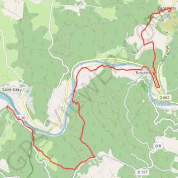 Trace GPS Cabreret - Pasturat - Chemin de Saint-Jacques-de-Compostelle, itinéraire, parcours