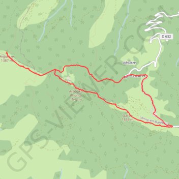 Trace GPS Rando Pic d'Igountze et Pic d'Issarbe, itinéraire, parcours