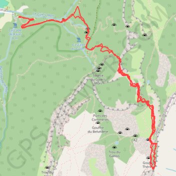 Trace GPS Rochers du Midi, itinéraire, parcours