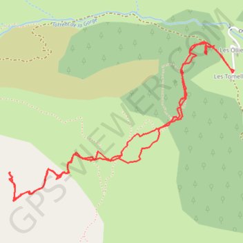 Trace GPS La Gardette depuis les Goumiers, itinéraire, parcours