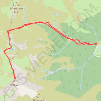 Trace GPS Pic du MONTAIGU, itinéraire, parcours