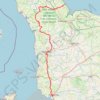 Trace GPS Voie 2DB-T01 - St-Martin-de-Varreville - Avranches, itinéraire, parcours
