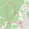 Trace GPS Cabrières - Mur de la Peste, itinéraire, parcours