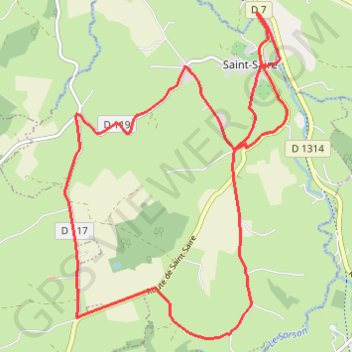 Trace GPS La boucle des Calvaires - Saint-Saire, itinéraire, parcours