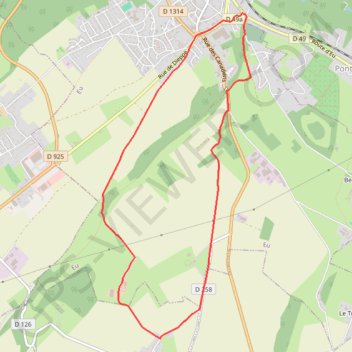 Trace GPS Circuit de Cumont - Eu, itinéraire, parcours