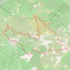Trace GPS AZILLANET, les Mourels- 16,2km- 500m (07 11 21 Raymond), itinéraire, parcours