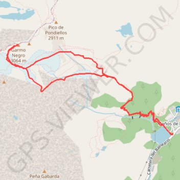 Trace GPS Pic Garmo Negro, itinéraire, parcours