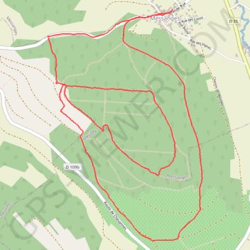 Trace GPS MESSANGES - sur les hauteurs de Nuits-Saint-Georges, itinéraire, parcours
