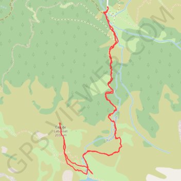 Trace GPS Lac de Peyrelade, itinéraire, parcours