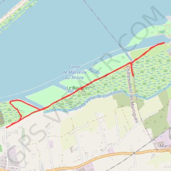 Trace GPS Autour de l'Etang de Bolmon, itinéraire, parcours