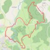 Trace GPS Les Roches de Scœux - Chamberet, itinéraire, parcours