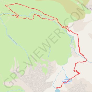 Trace GPS Lac de Maucapéra, itinéraire, parcours